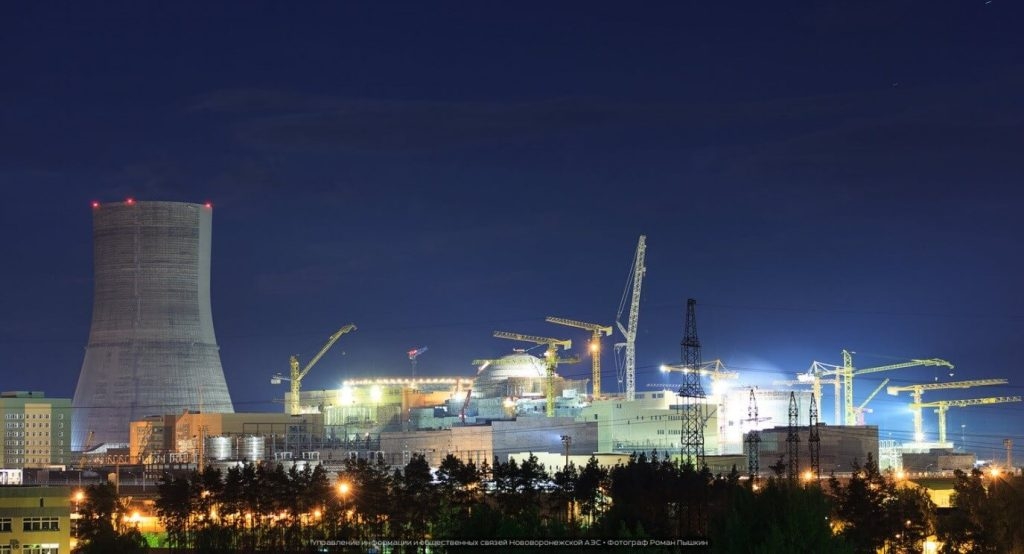 Výstavba nových bloků Novovoroněžské jaderné elektrárny (zdroj Rosatom).
