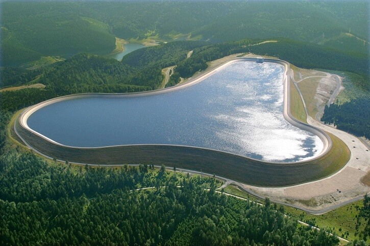 Přečerpávací vodní elektrárna Goldisthal v Německu. Zdroj: Vattenfall