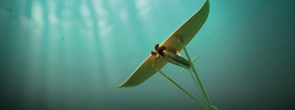 Minesto Deep Green Sea Kite přílivová technologie, elektrárna. Zdroj minesto