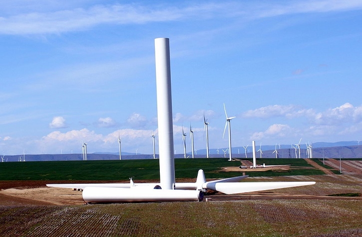 Výstavba onshore větrné elektrárny