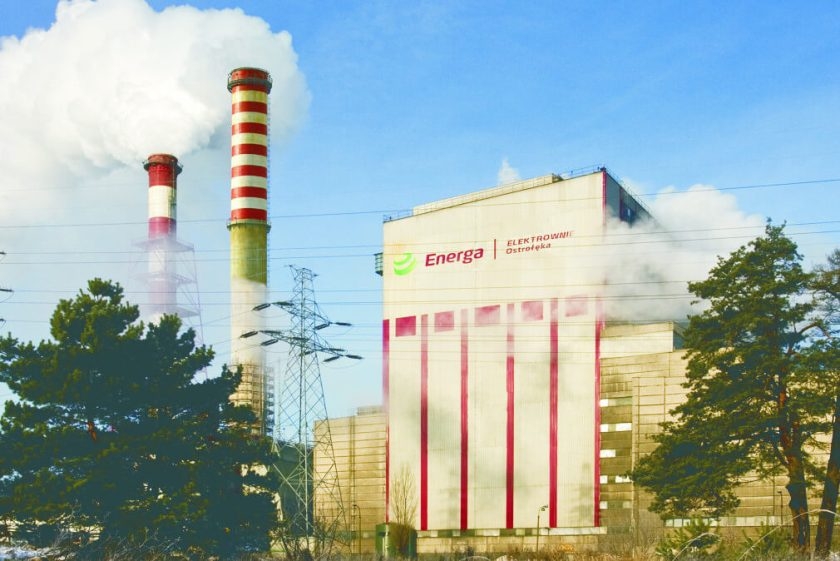 Uhelná elektrárna Ostroleka na severovýchodě Polska. Zdroj: Energa