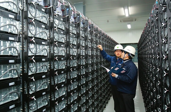 Bateriové úložiště Hyundai Electric v Koreji