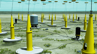 Vizualizace konceptu technologie vlnové elektrárny Seabased. Zdroj: seabased.com