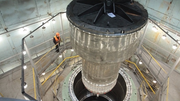 Výstavba ruského reaktoru na rychle neutrony MBIR; Zdroj: Rosatom