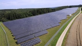 Solární elektrárna EnBW v Leibertingenu. Zdroj: EnBW
