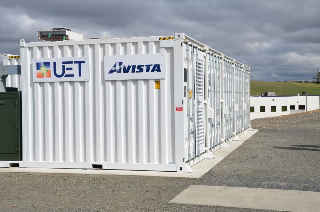 Avista's new energy storage system