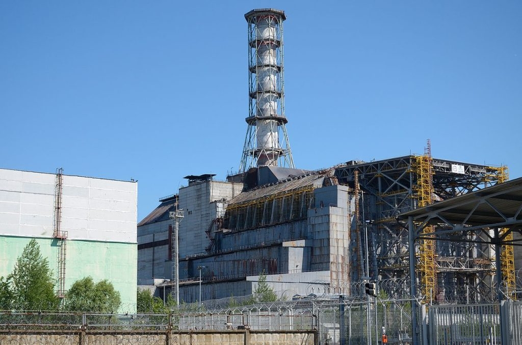 Jaderná elektrárna Černobyl v roce 2011. Autor: Bkv7601 @WikimediaCommons