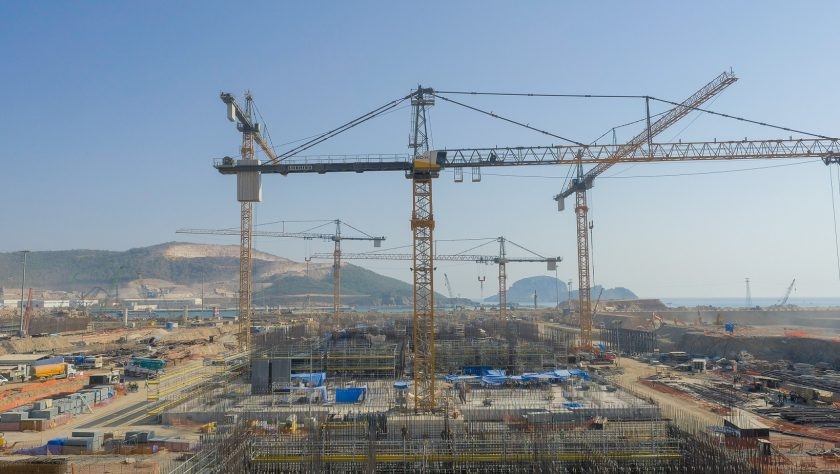 Betonáž základů turecké jaderné elektrárny Akkuyu k 22.9.2020; Zdroj: JSC Akkuyu Nuklear
