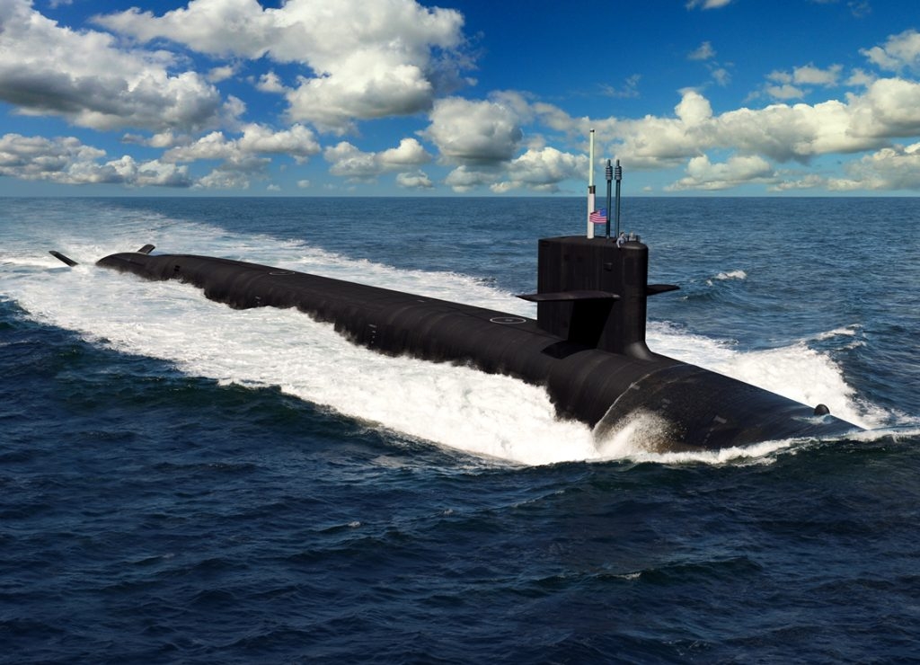 Vizualizace budoucí ponorky třídy Columbia; Zdroj: GDEB