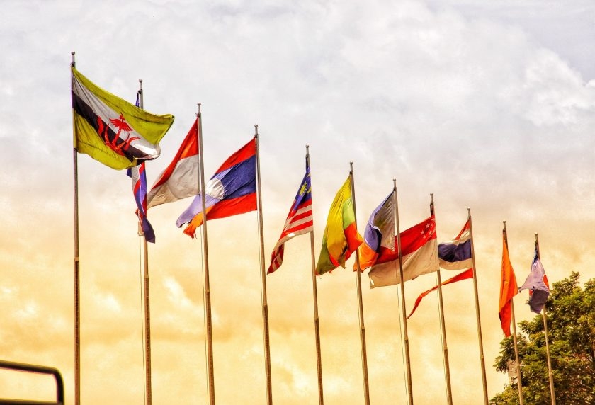 Zdroj: Pixabay. Vlajky zemí ASEAN