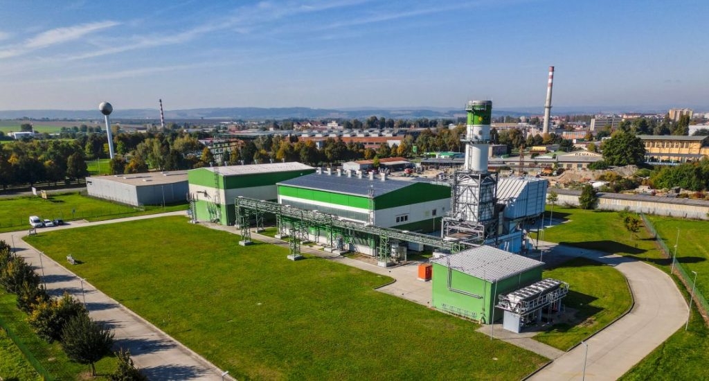 Paroplynová elektrárna společnosti UCED v Prostějově. Zdroj: UCED