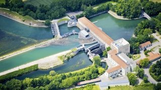 Vodní elektrárna Finsing na řece Isar společnosti Uniper. Zdroj: Uniper