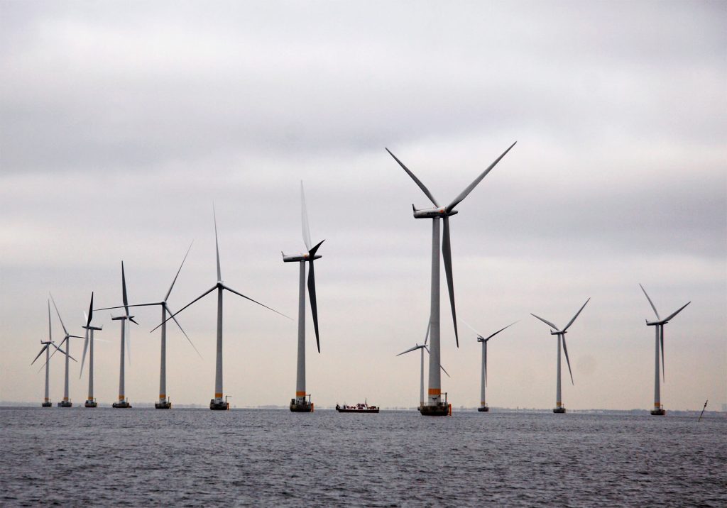 Větrná farma Lillgrund nacházející se v Dánsku mezi Malmö a Kodaní. Zdroj: Vattenfall