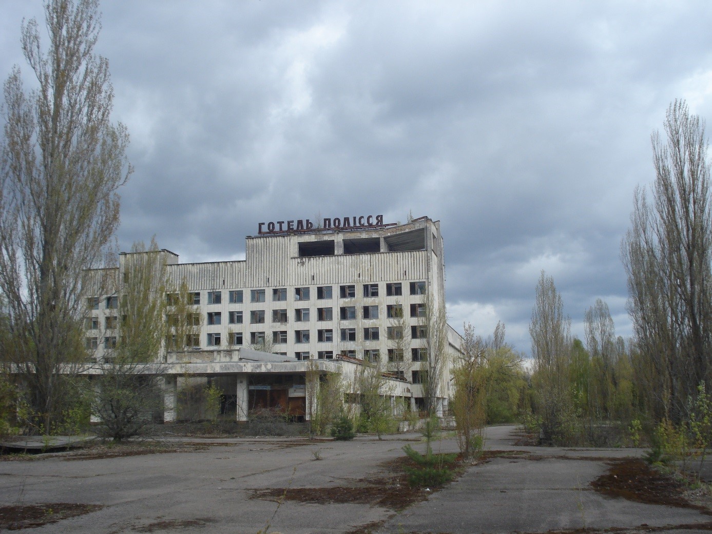 Hotel v Pripjati, který se také objevil v seriálu (zdroj Vladimír Wagner).