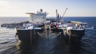 Pokl�d�n� plynovodu Nord Stream 2