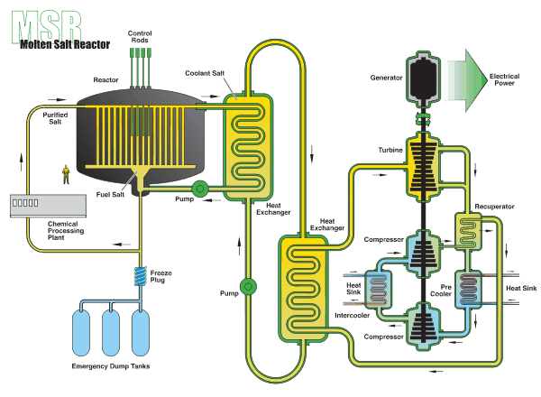 Technologie reaktorů chlazených roztavenými solemi 