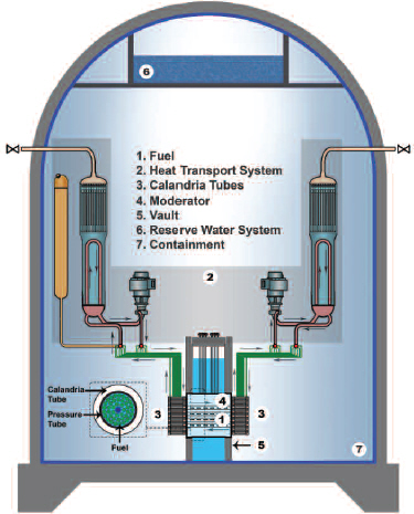 Vizualizace primárního okruhu reaktoru ACR-1000