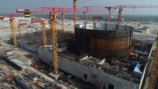 Bangladéšská jaderná elektrárna Rooppur v prosinci 2020