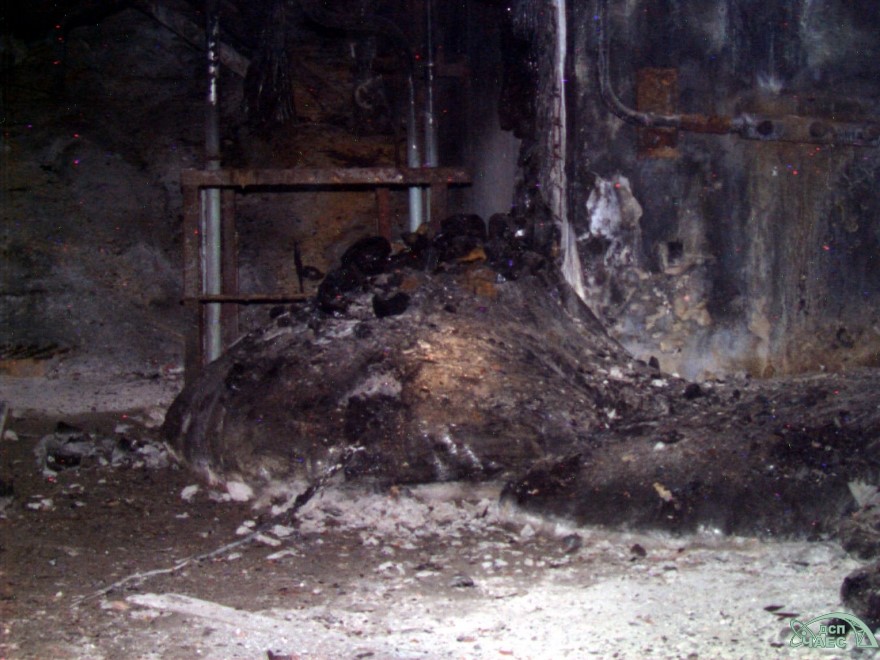 Ikonická Sloní noha (zdroj Černobylská jaderná elektrárna).