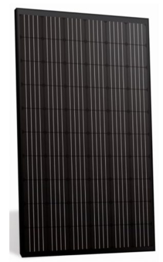 Finálně zvolený solární panel Elerix 320Wp (mono, PERC, all-black) od GWL a.s.,
