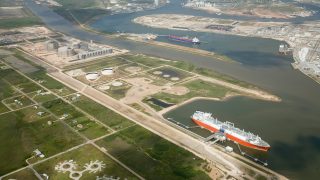 Exportní LNG terminál Freeport na jihu USA