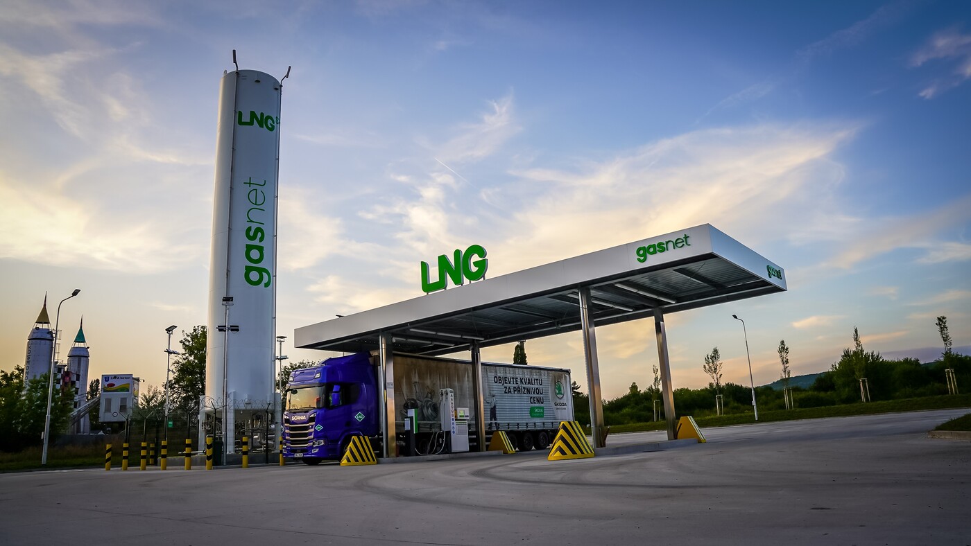 LNG čerpací stanice společnosti GasNet