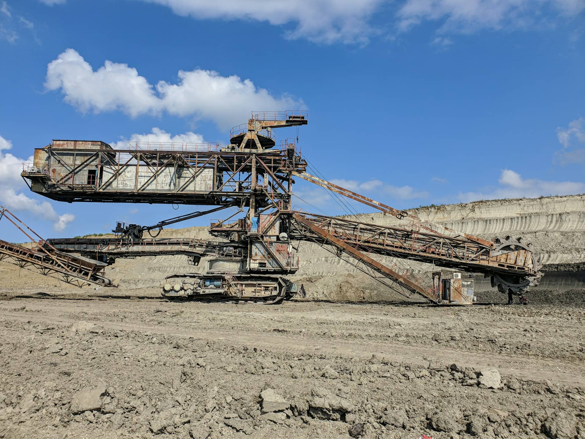 coal mine, uhelný důl, uhlí, rypadlo, excavator